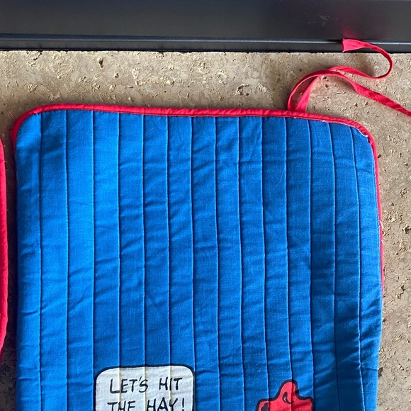 Vintage 1965 Snoopy Blue & Red Sleeping Bag Set of 2 for plush Snoopy or Dolls - Picture 5 of 12